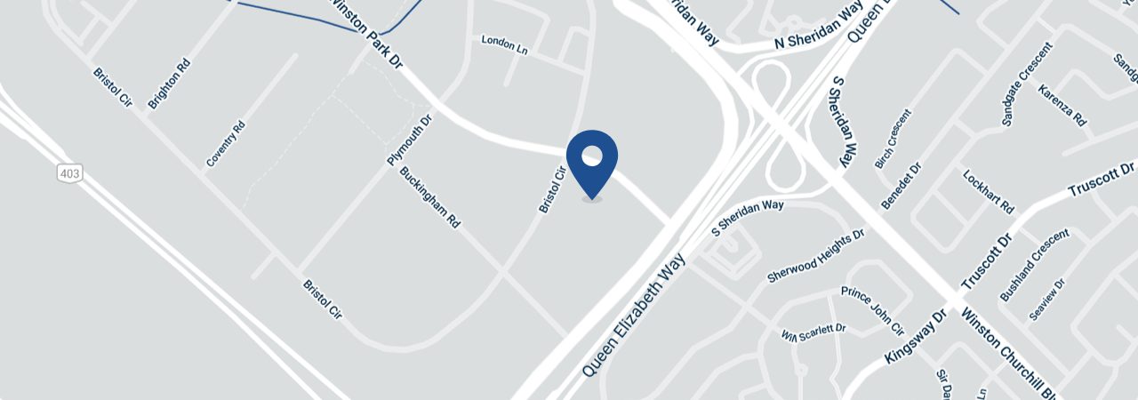 Static map showing location of National Centre at 2060 Winston Park